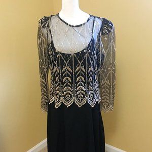 VINTAGE CACHET by Ban Protas Black Dress